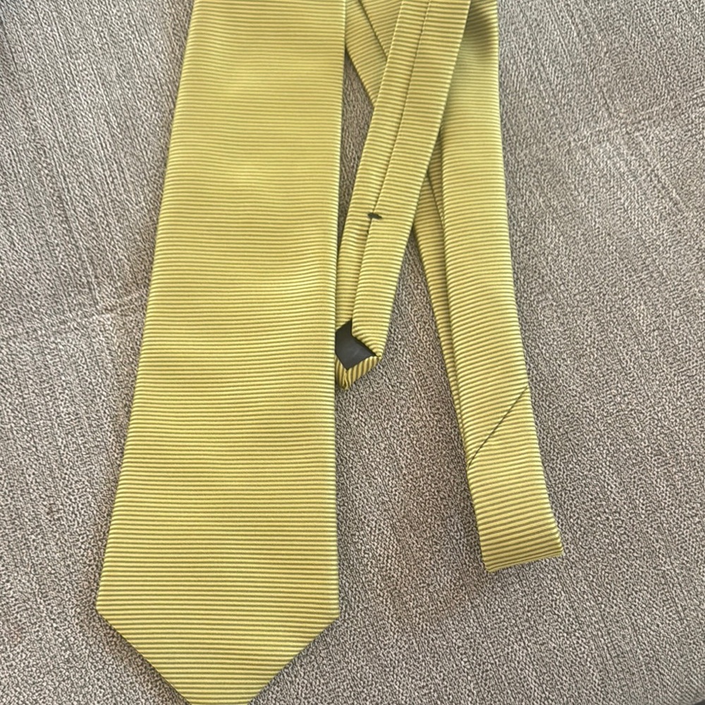Lorenzo Selini lime Striped Tie